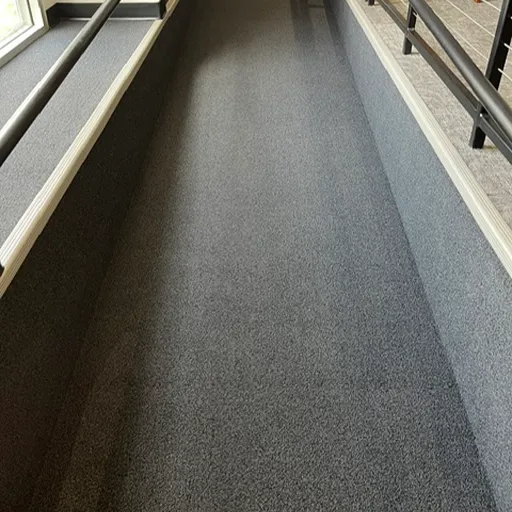 carpet installation at St Olaf Church entry ramp